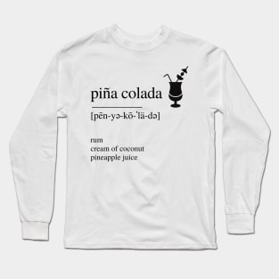 Piña Colada cocktail Long Sleeve T-Shirt